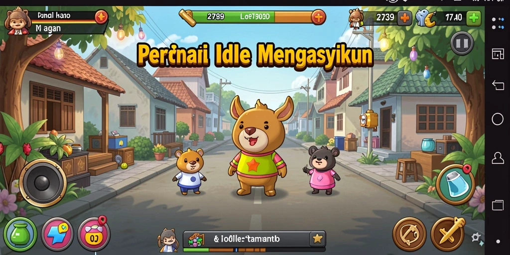Screenshot gameplay dari 2739 yang menampilkan aksi Idle yang seru.