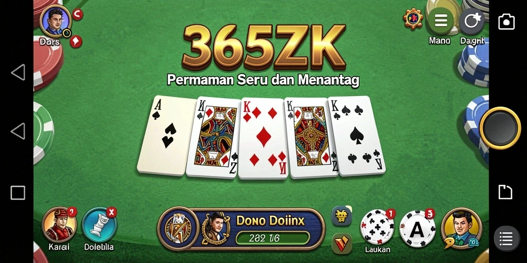 Tampilan gameplay seru di 365ZK dengan grafis menarik.
