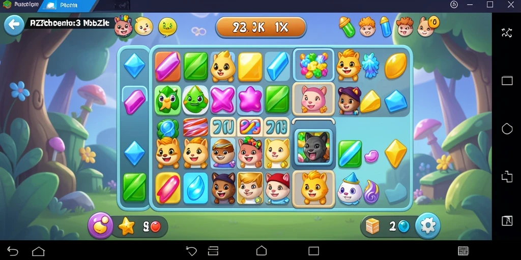Screenshot game 8ZK menampilkan pengalaman Match-3 yang seru.