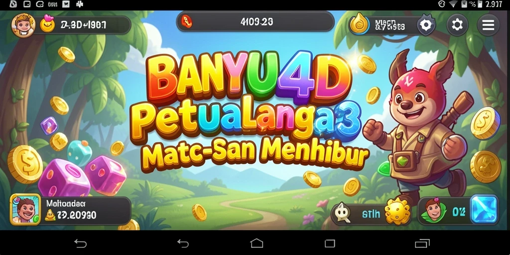 Gameplay seru BANYU4D dengan elemen match-3 yang menantang.