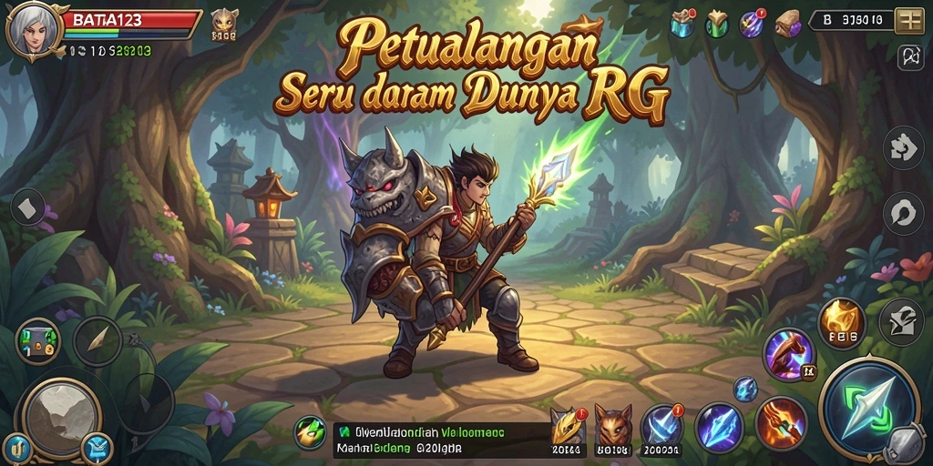 Tampilan gameplay RPG yang menonjol dengan aksi seru.