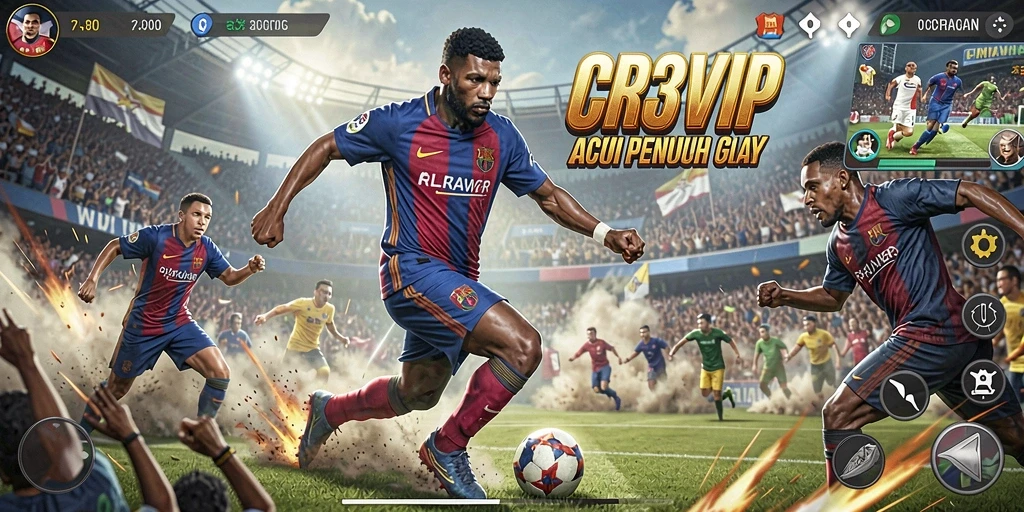 Tampilan gameplay menegangkan di CR7VIP dengan aksi cepat.