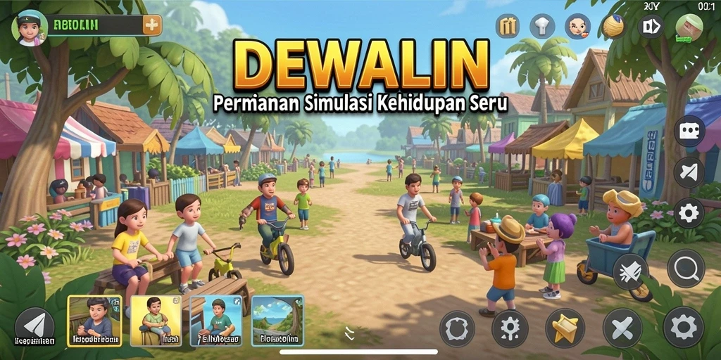 Tampilan gameplay DEWALIN yang interaktif dan menarik.