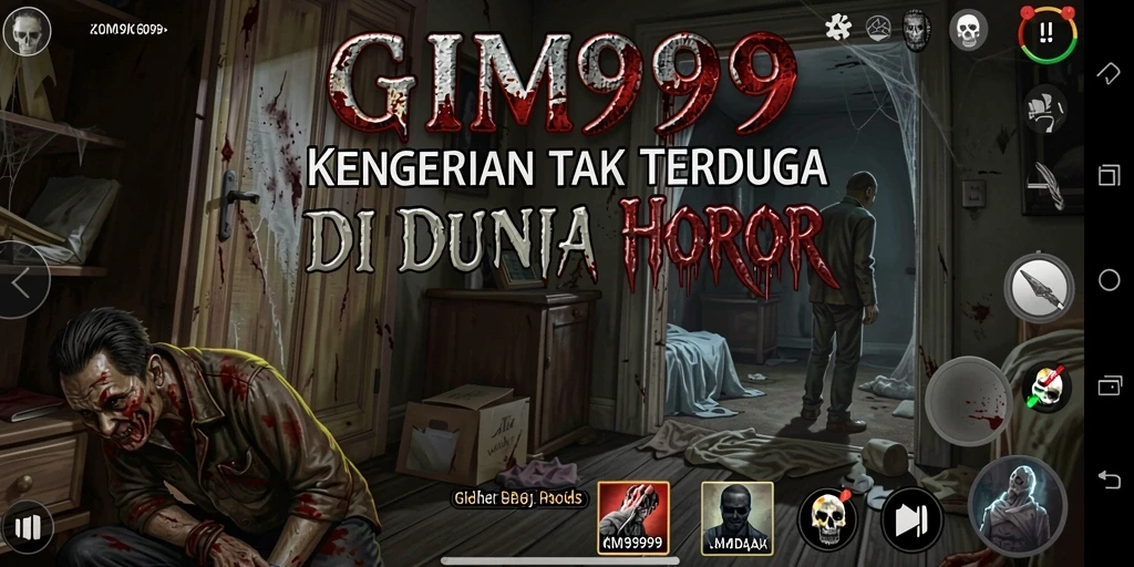 Gameplay mencekam dalam GIM999 dengan suasana horor yang intens.