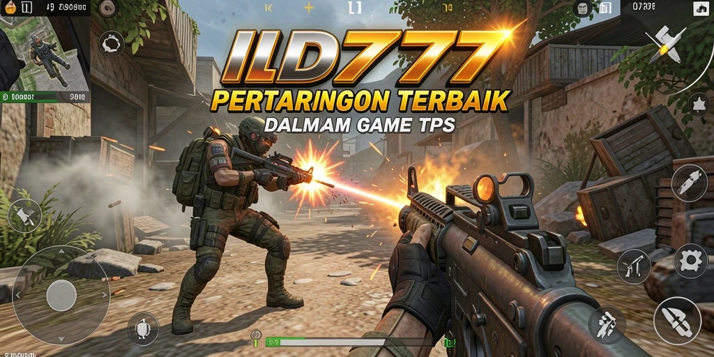 Screenshot gameplay ID777 dengan aksi tembak-menembak intens.