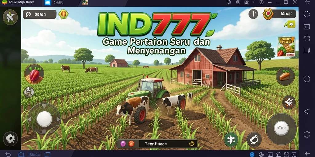 Tampilan gameplay menarik dari IND777 dengan berbagai aktivitas bertani.