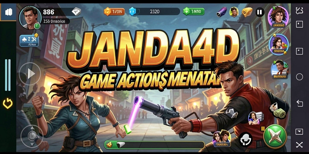 Tampilan gameplay menegangkan dan seru di JANDA4D.