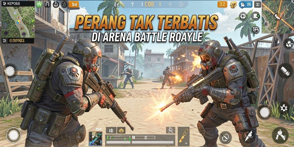 Aksi mendebarkan di KEPO66 menunjukkan gameplay Battle Royale yang seru.