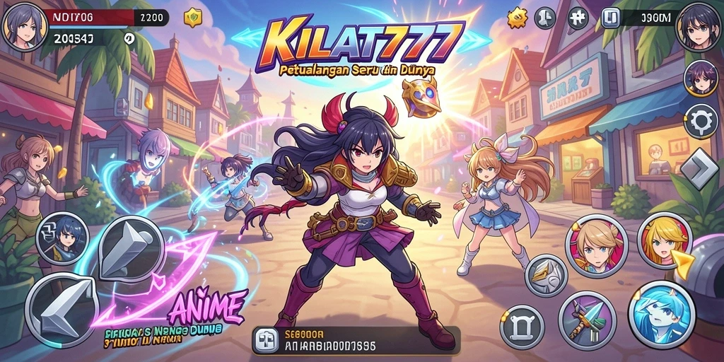 Gambar karakter dan aksi seru dalam KILAT777 yang menampilkan gameplay menegangkan.