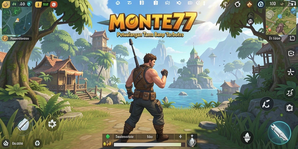 Tangkapan layar dari gameplay Open World yang menakjubkan di MONTE77.