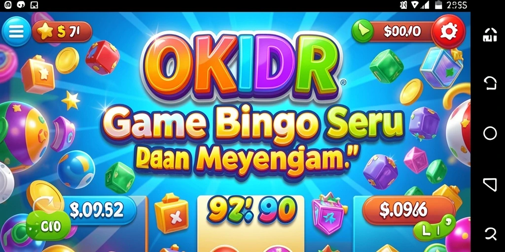 Tampilan gameplay menarik dalam permainan Bingo OKIDR.