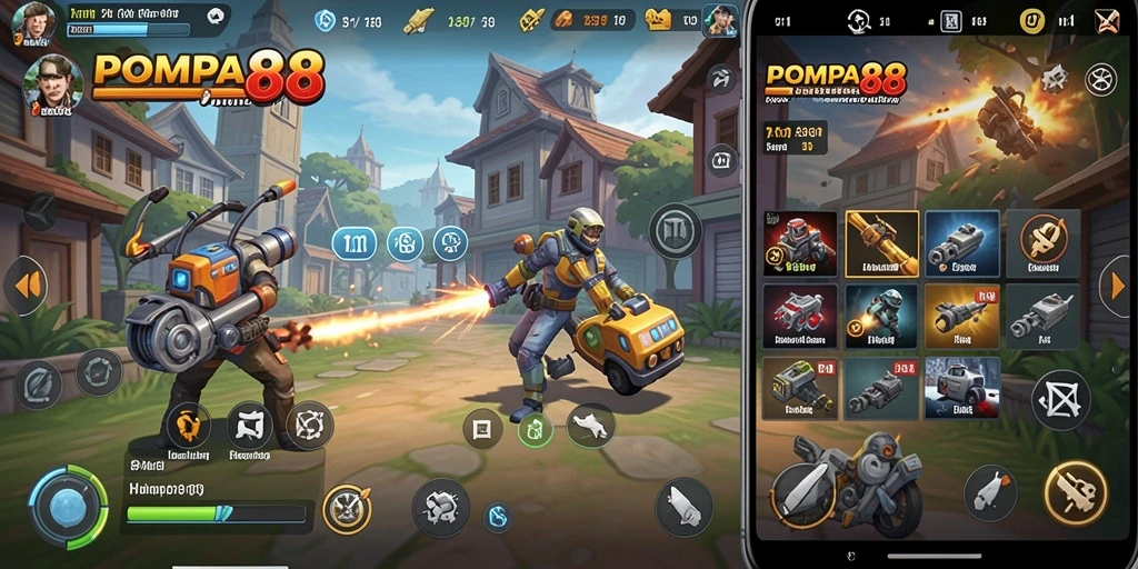 Tampilan antarmuka POMPA88 yang modern dan fungsional.