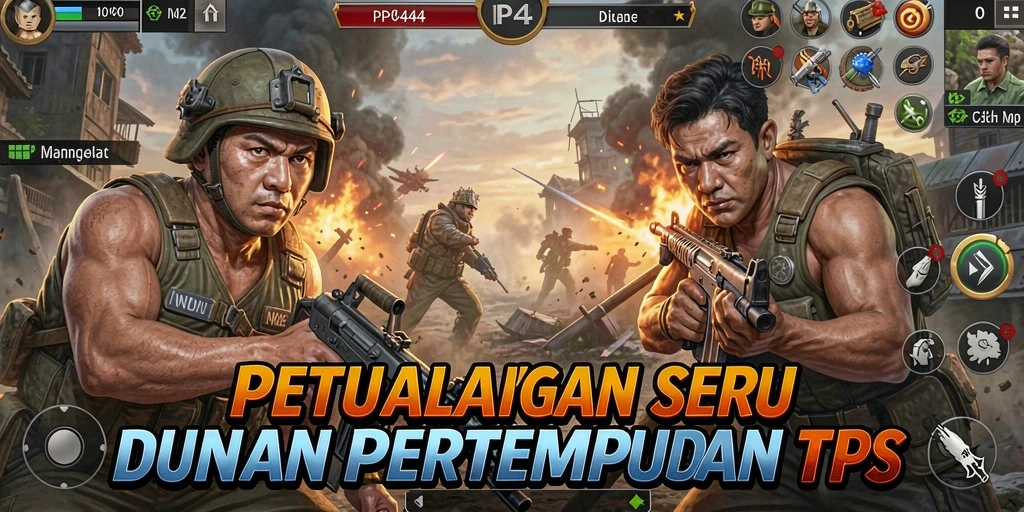 Tangkapan layar gameplay PP444 yang intens dan mendebarkan.