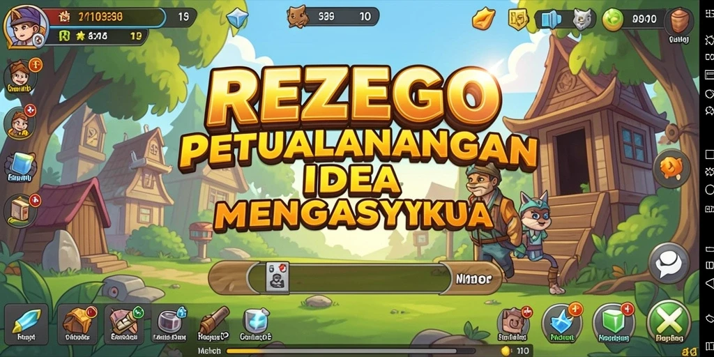 Screenshot menunjukkan gameplay yang menawan dan strategis dari REZEGO.