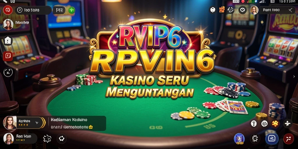 Screenshot utama RPVIP6 menampilkan gameplay kasino yang menarik.