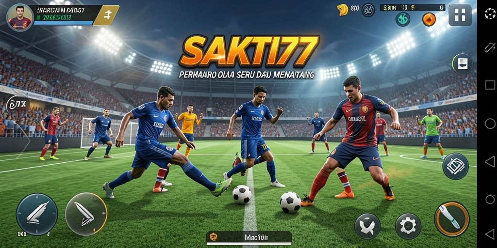 Tampilan gameplay SAKTI77 dengan aksi olahraga yang mendebarkan.
