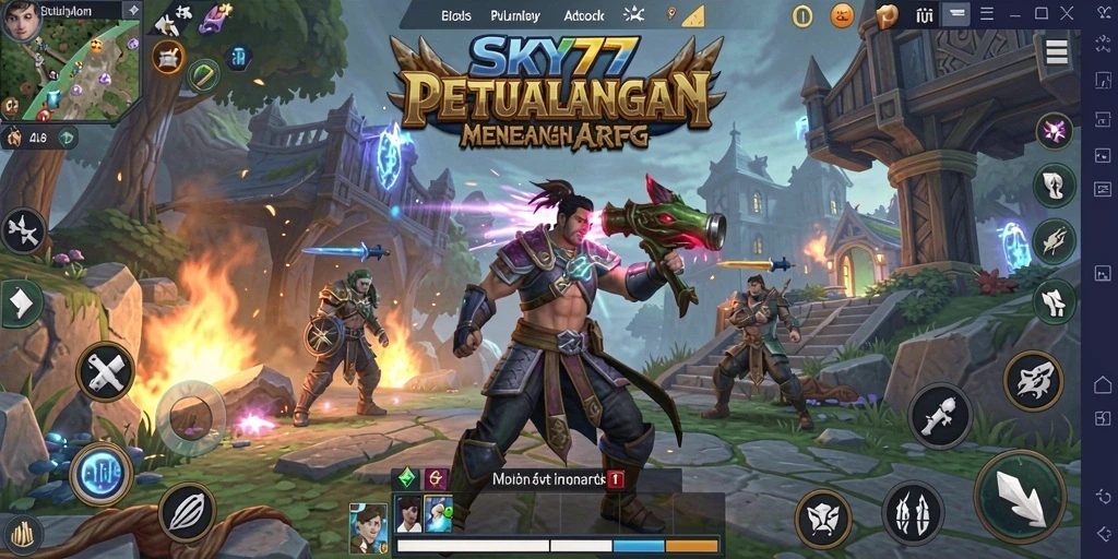 Tampilan aksi seru dalam gameplay ARPG yang mendebarkan.