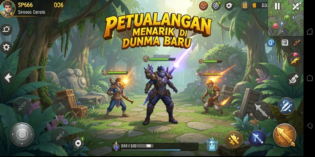 Gameplay SP666 yang menantang dan seru.