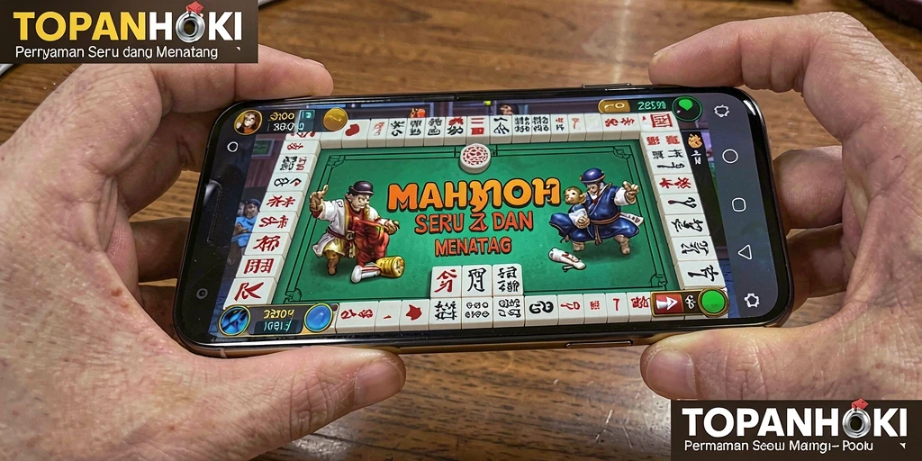 Tampilan screenshot gameplay Mahjong yang mendebarkan di TOPANHOKI.