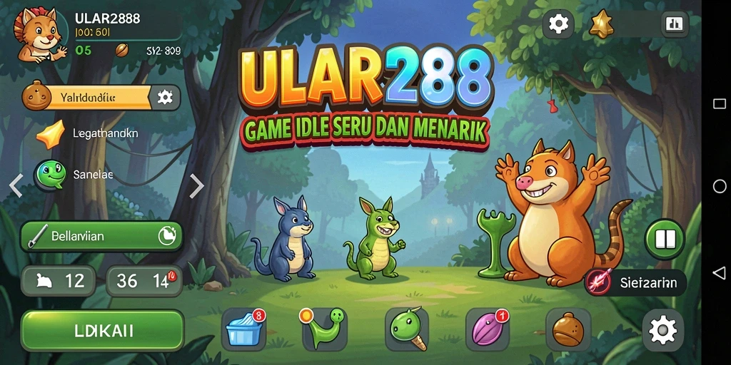 Screenshot utama menunjukkan gameplay santai ULAR288 yang menghibur.